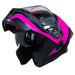 Casco moto ich 3120 further mate fc abatible con sun visor certificación dot 3cv