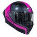Casco moto ich 3120 further mate fc abatible con sun visor certificación dot 3cv