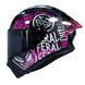 Casco moto ich 503 stay wild brillo fc sm integral certificación dot qr
