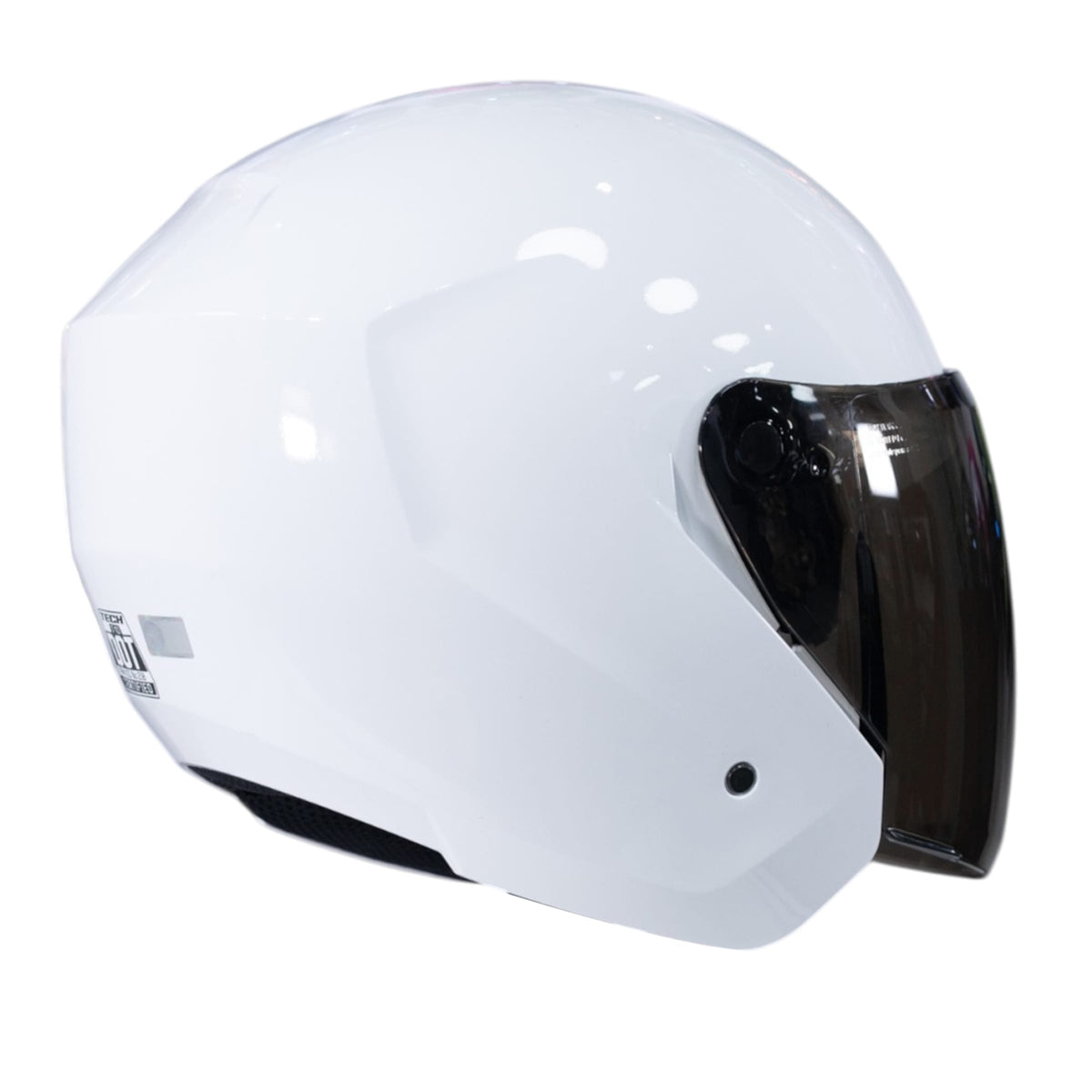 Casco moto tech t10 solid bl.b sm abierto