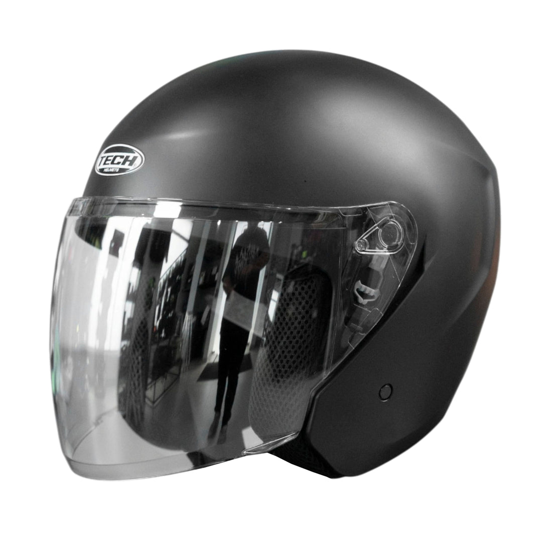 Casco Moto tech t10 solid n.m Abierto Urbano