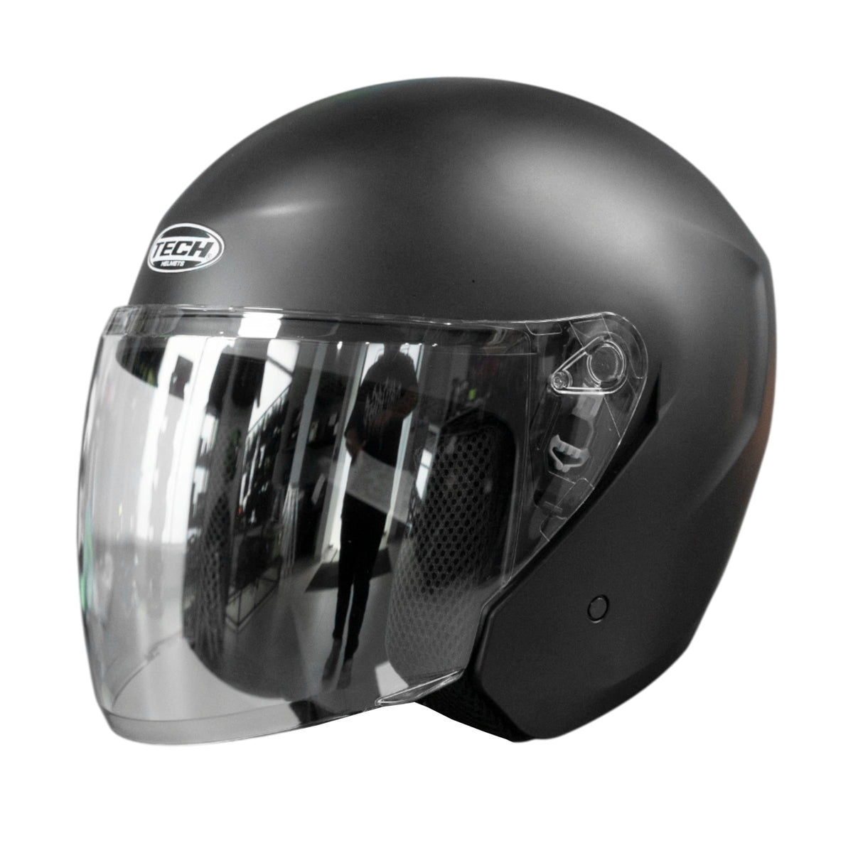 Casco Moto tech t10 solid n.m Abierto Urbano