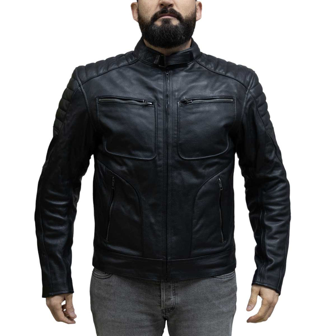 Chaqueta para moto armad gear falcon cuero