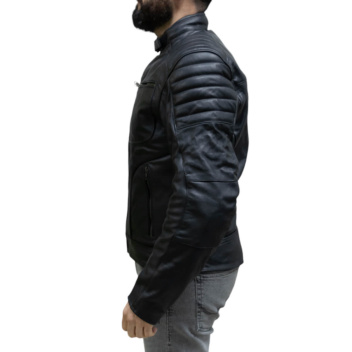 Chaqueta para moto armad gear falcon cuero