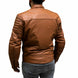 Chaqueta para moto armad gear falcon cuero cafe