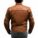 Chaqueta para moto armad gear falcon cuero cafe