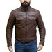 Chaqueta para moto armad gear neon cuero
