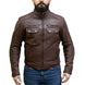Chaqueta para moto armad gear neon cuero