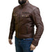Chaqueta para moto armad gear neon cuero