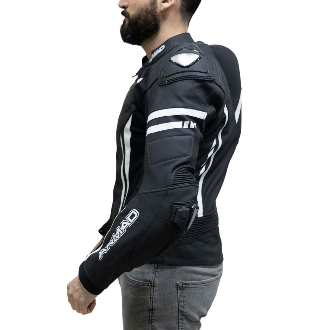 Chaqueta para moto armad gear steel racing con joroba