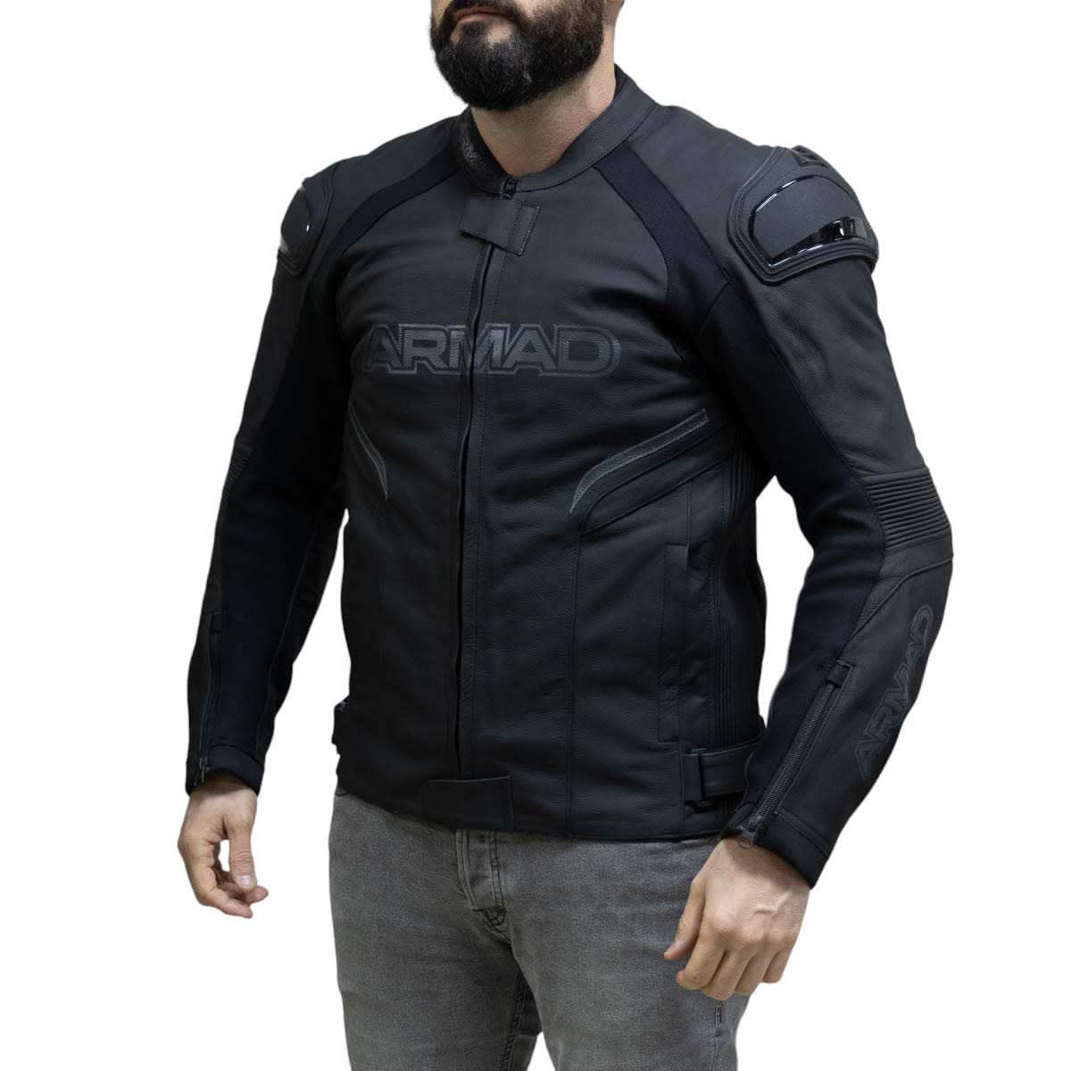 Chaqueta para moto armad gear vegas cuero