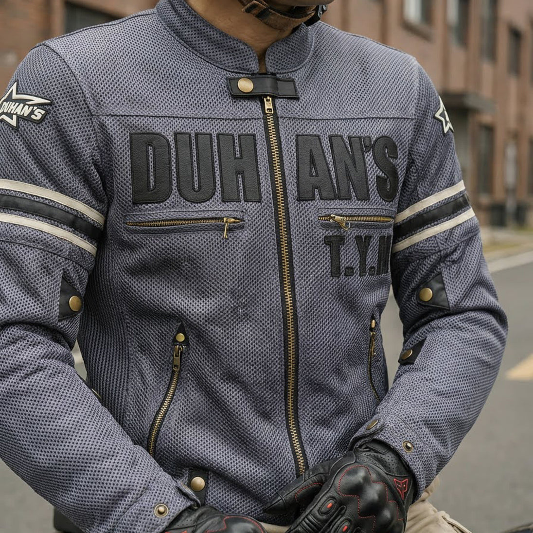 Chaqueta moto duhan d-103 gr verano