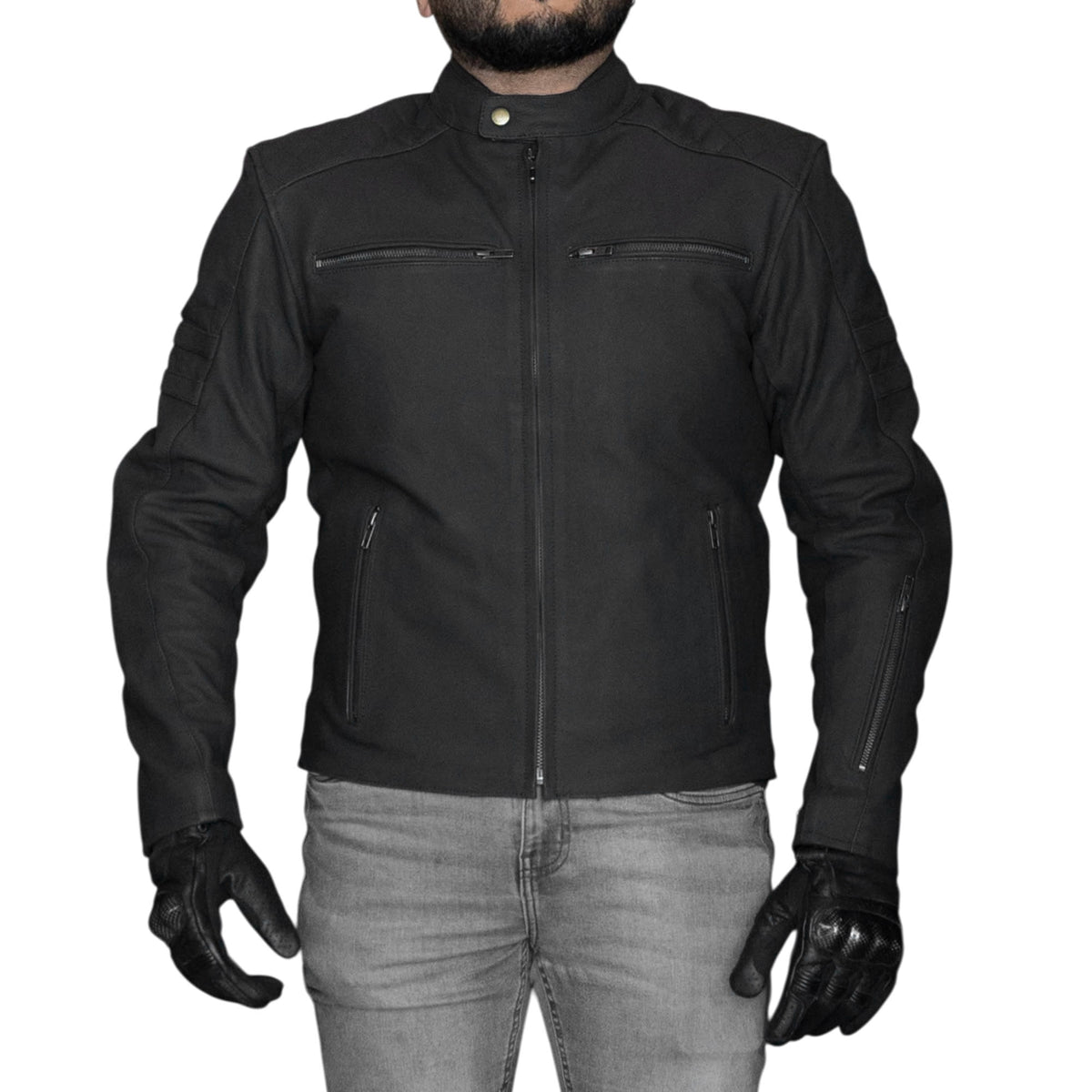 Chaqueta moto armad cuero d-matt ng