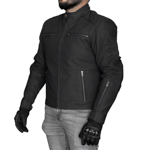 Chaqueta moto armad cuero d-matt ng