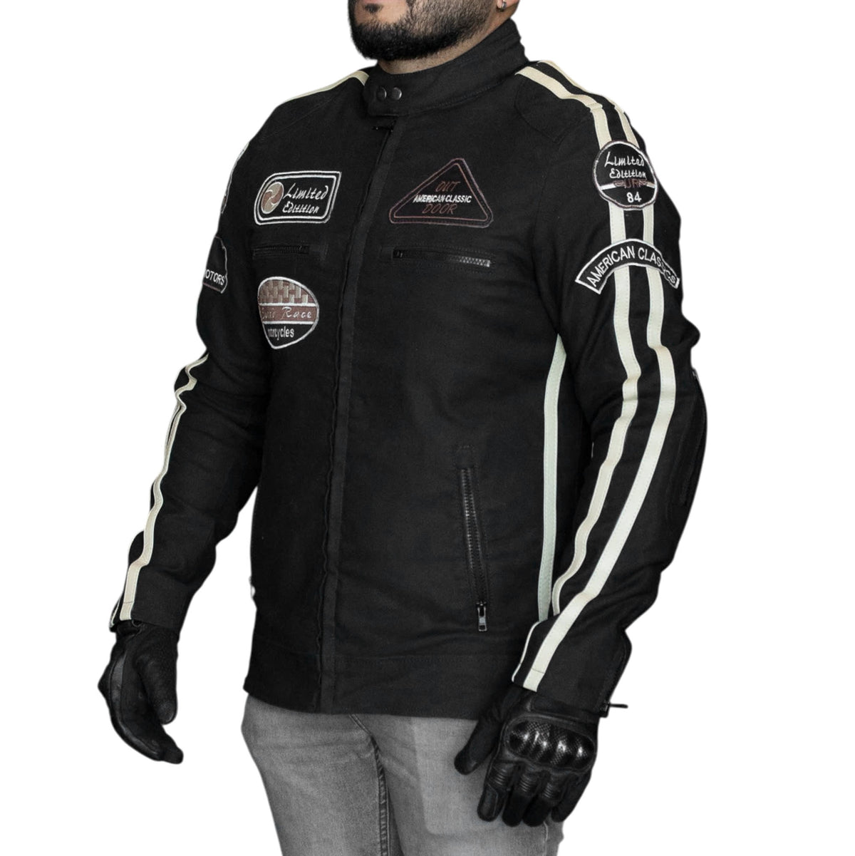 Chaqueta para moto armad gear skull edicion limitada