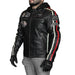Chaqueta moto armad skull cuero con capucha vintage edicion limitada
