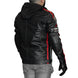 Chaqueta moto armad skull cuero con capucha vintage edicion limitada