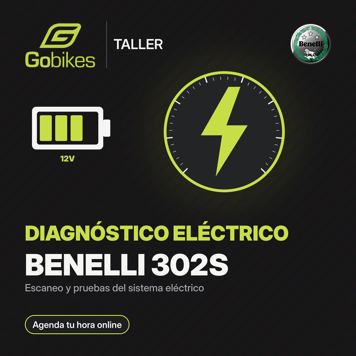 Diagnóstico eléctrico Benelli 302S