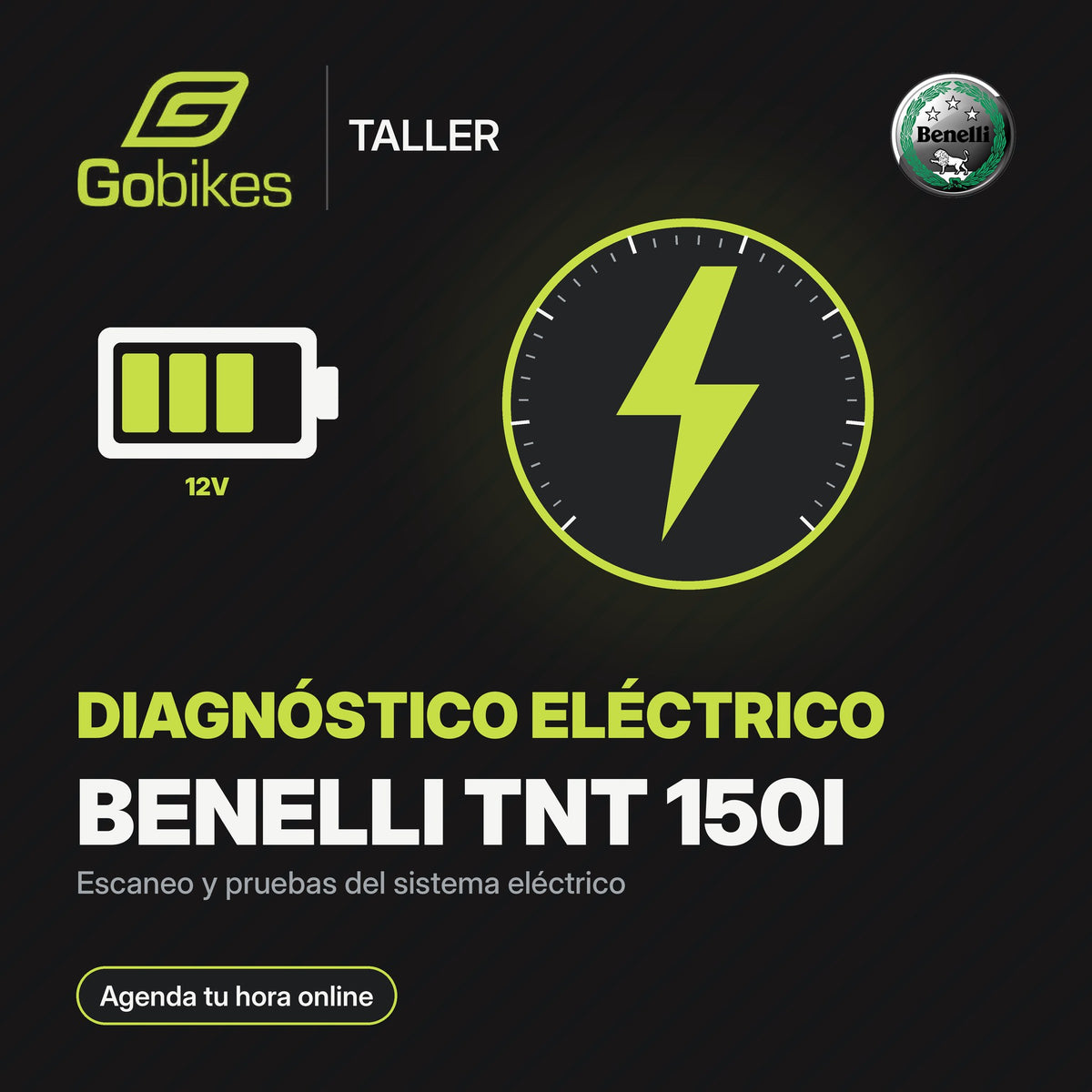 Diagnóstico eléctrico Benelli TNT 150i