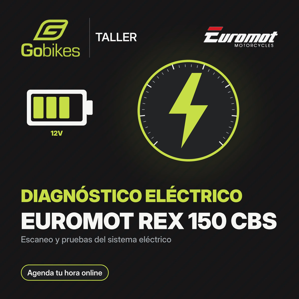 Diagnóstico eléctrico Euromot REX 150 CBS