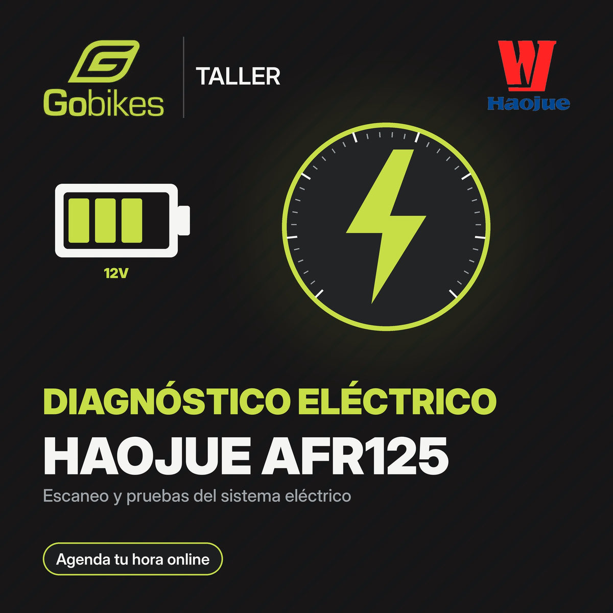 Diagnóstico eléctrico Haojue AFR125