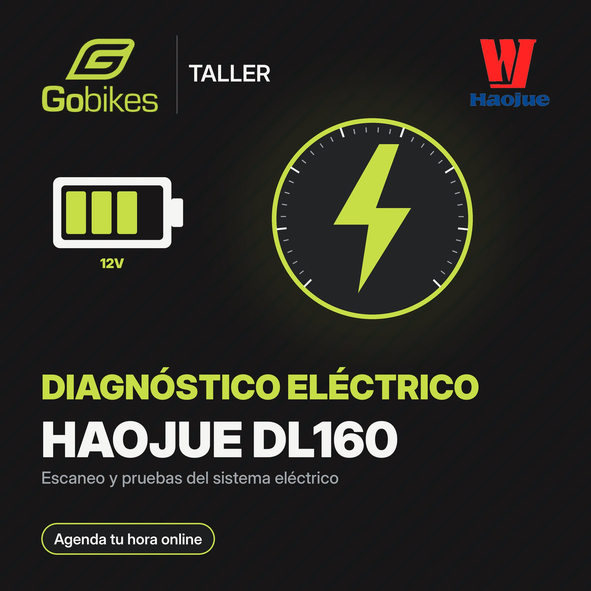 Diagnóstico eléctrico Haojue DL160