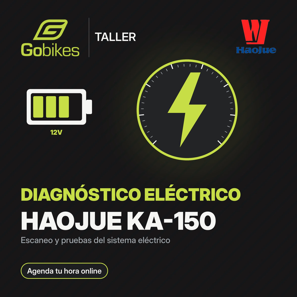 Diagnóstico eléctrico Haojue KA-150