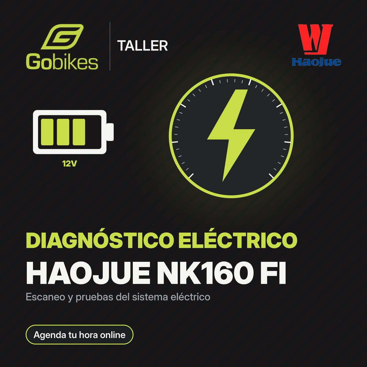 Diagnóstico eléctrico Haojue NK160 FI