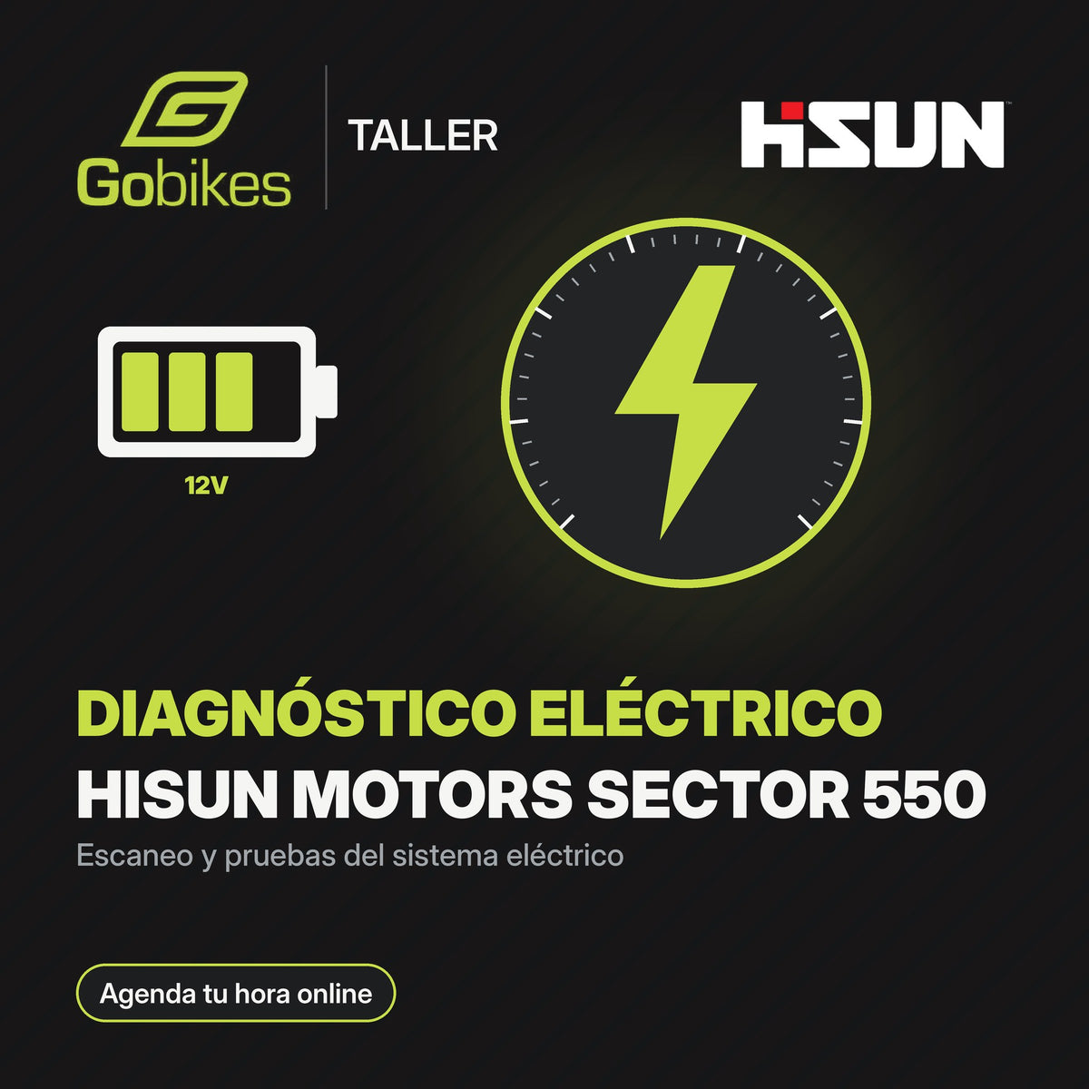Diagnóstico eléctrico Hisun Motors Sector 550