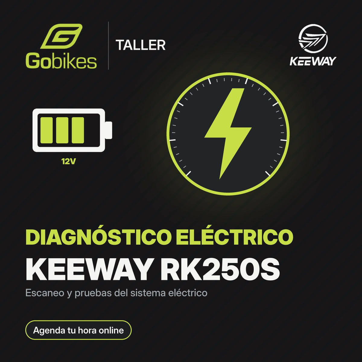 Diagnóstico eléctrico Keeway RK250S