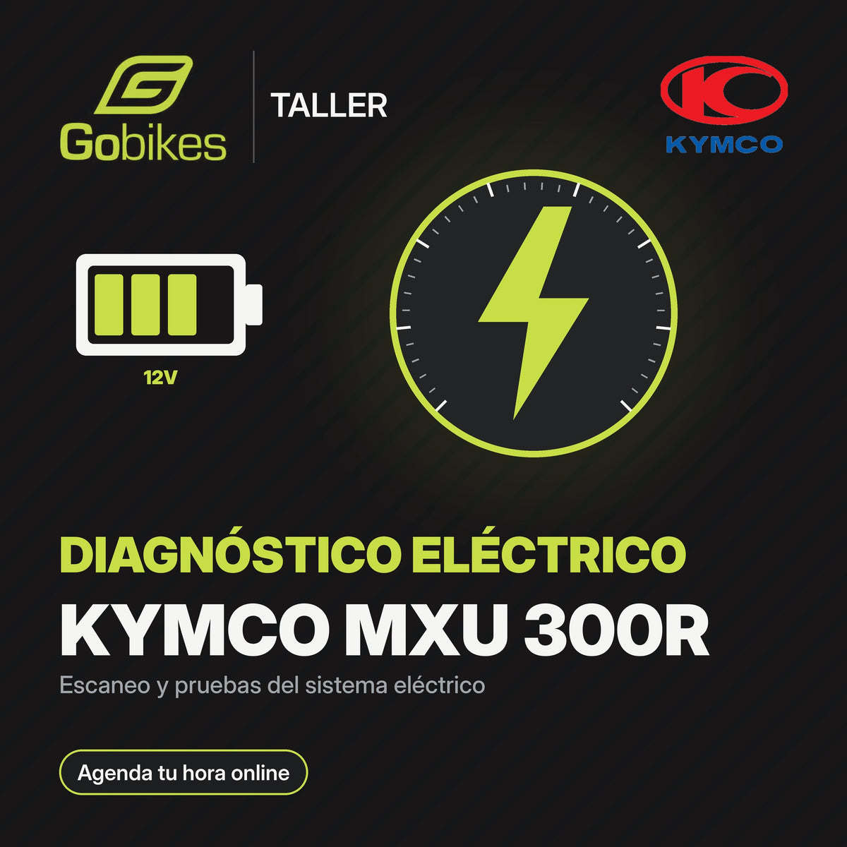 Diagnóstico eléctrico Kymco MXU 300R