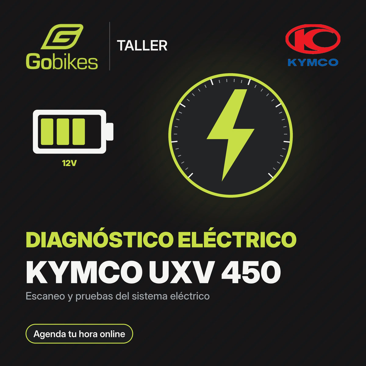 Diagnóstico eléctrico Kymco UXV 450