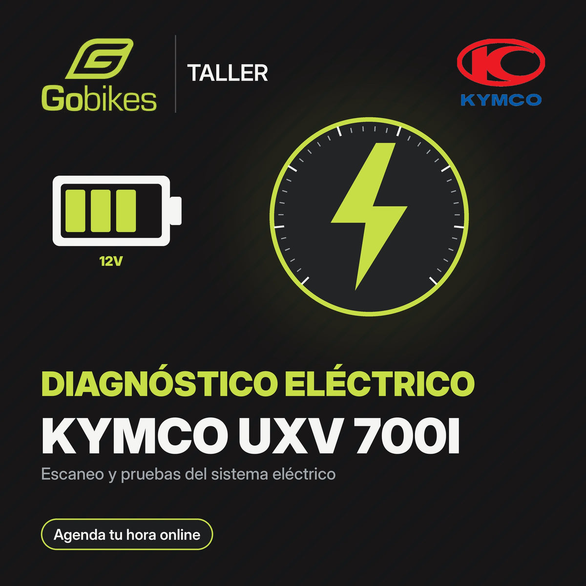 Diagnóstico eléctrico Kymco UXV 700i