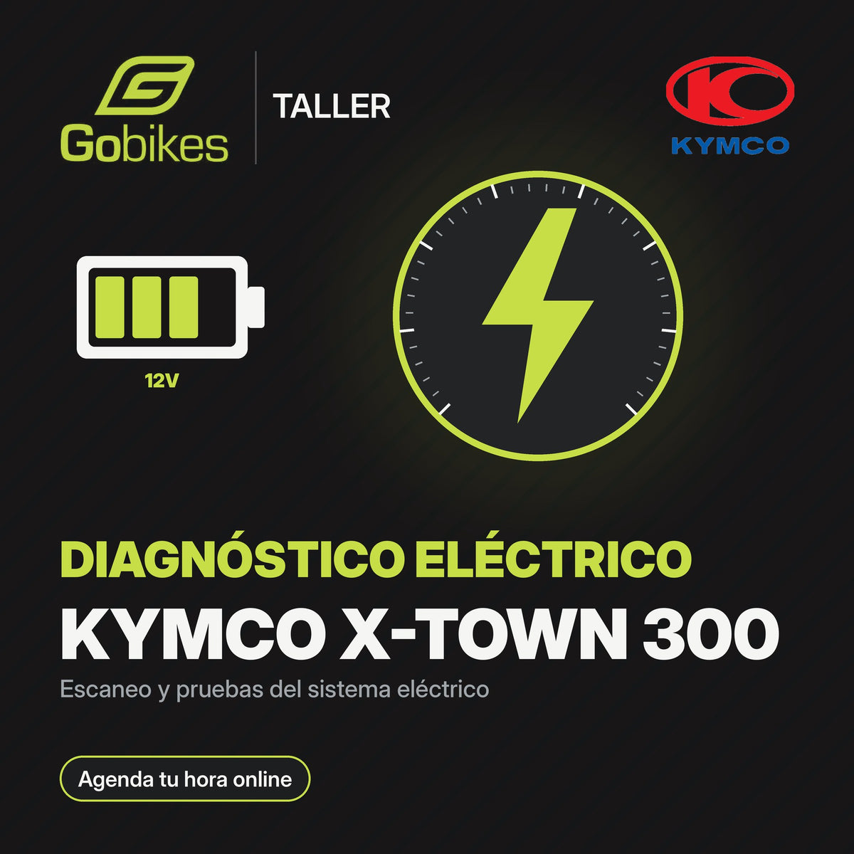 Diagnóstico eléctrico Kymco X-Town 300