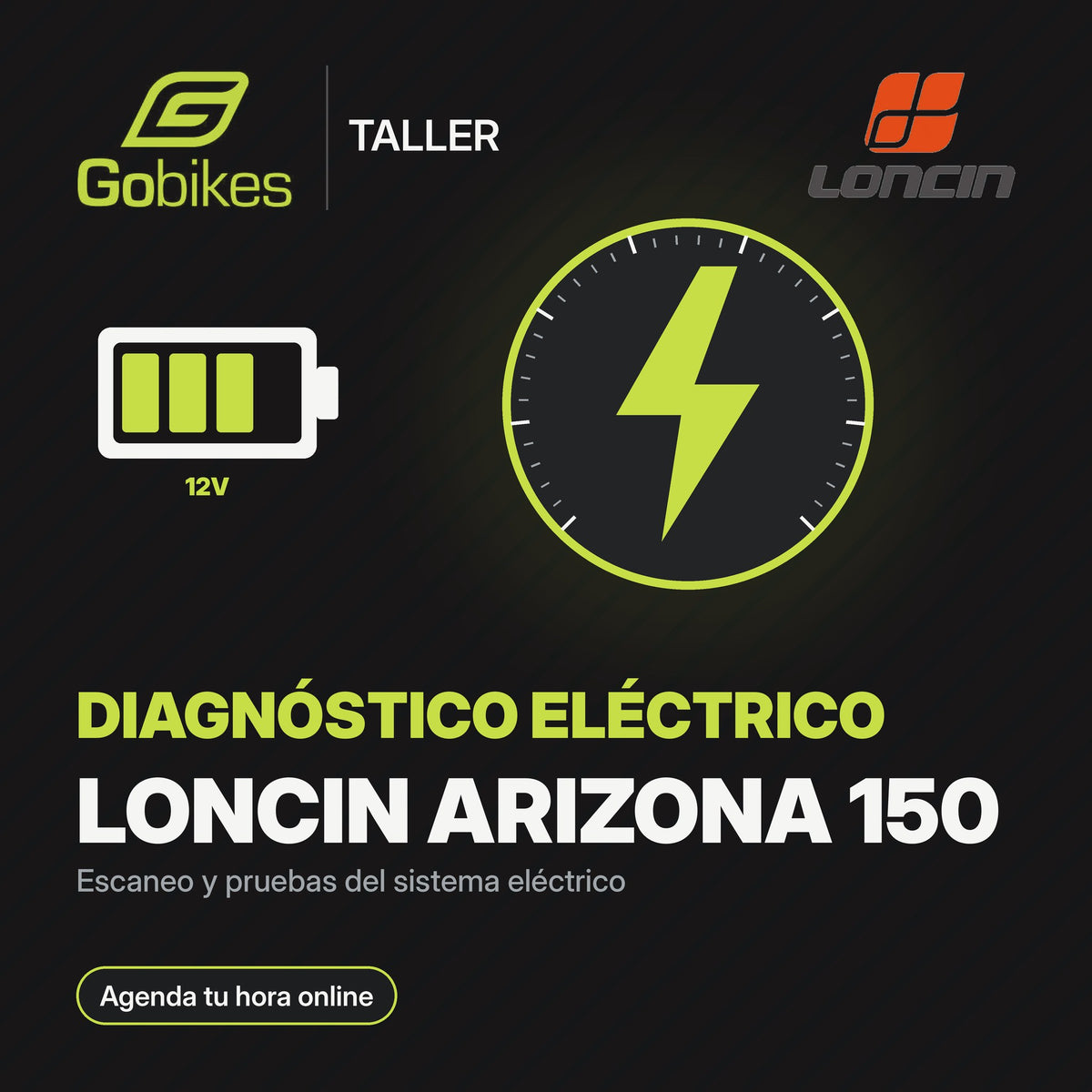 Diagnóstico eléctrico Loncin Arizona 150
