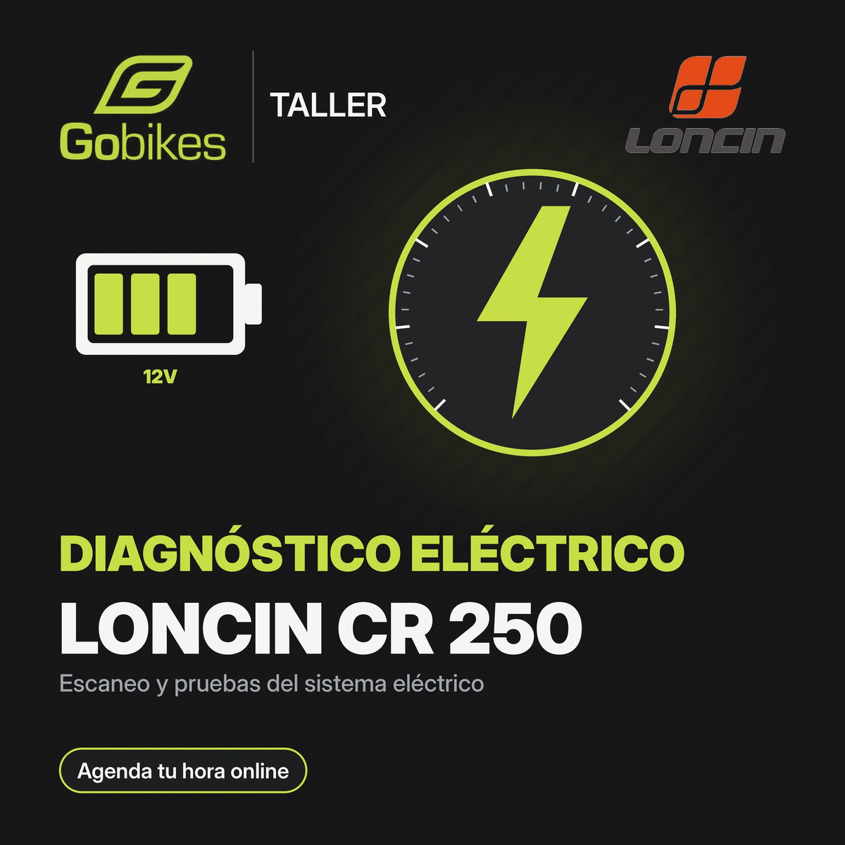 Diagnóstico eléctrico Loncin CR 250