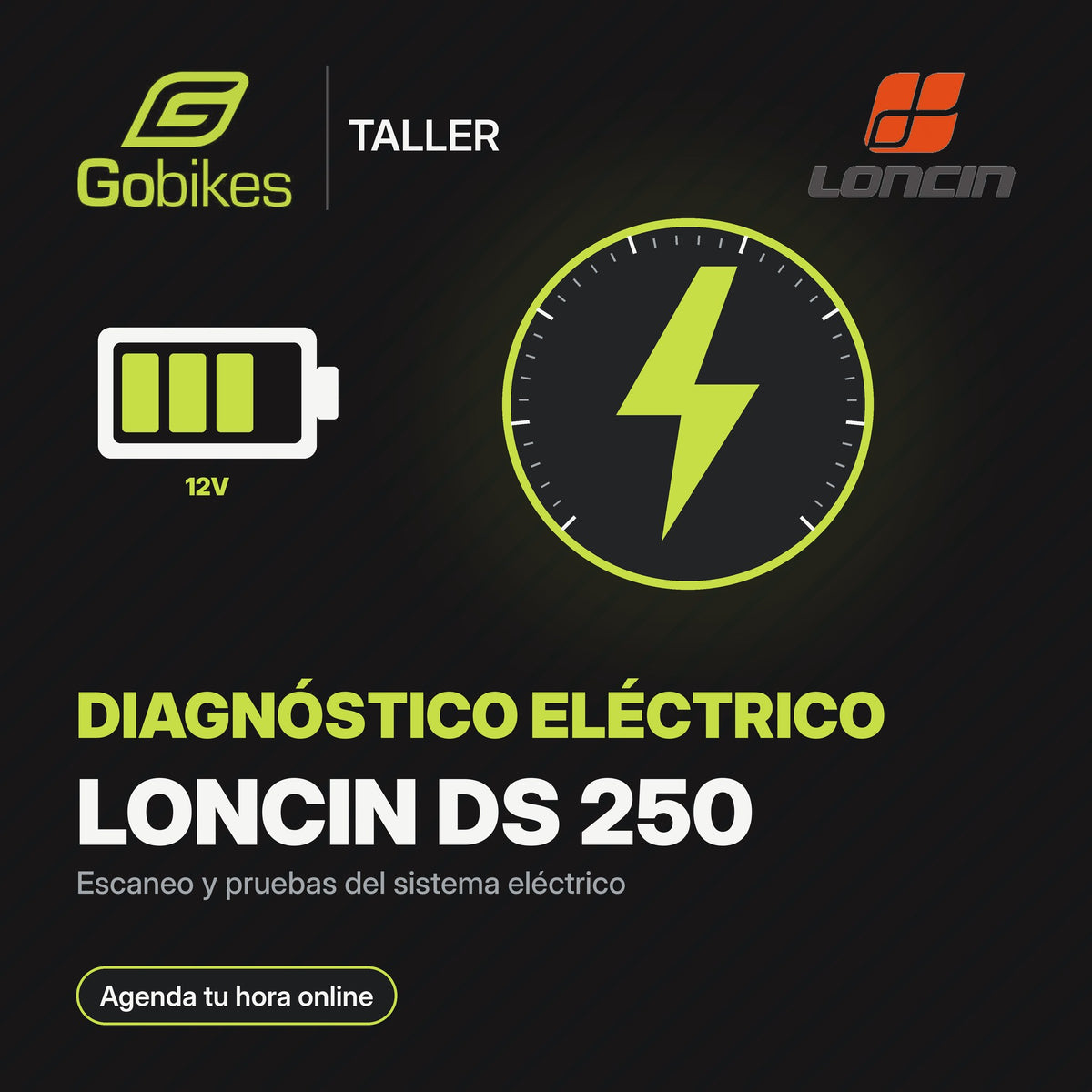 Diagnóstico eléctrico Loncin DS 250