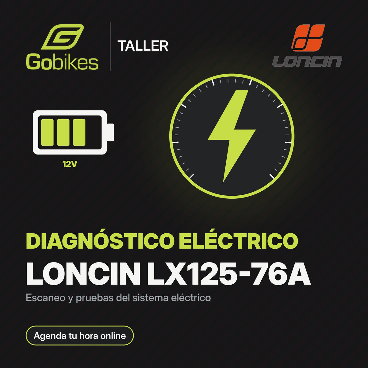 Diagnóstico eléctrico Loncin LX125-76A
