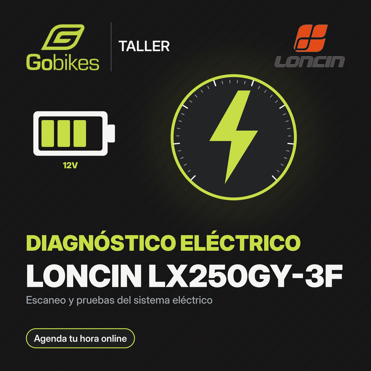 Diagnóstico eléctrico Loncin LX250GY-3F