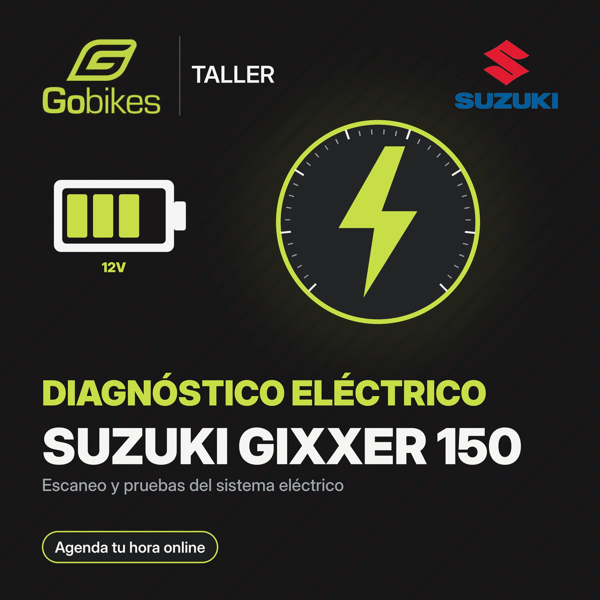 Diagnóstico eléctrico Suzuki Gixxer 150