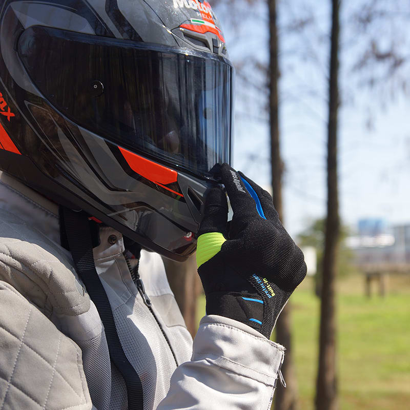 GUANTES PARA MOTO ONES AGAIN MG12 CON PROTECCIONES NG/AZ
