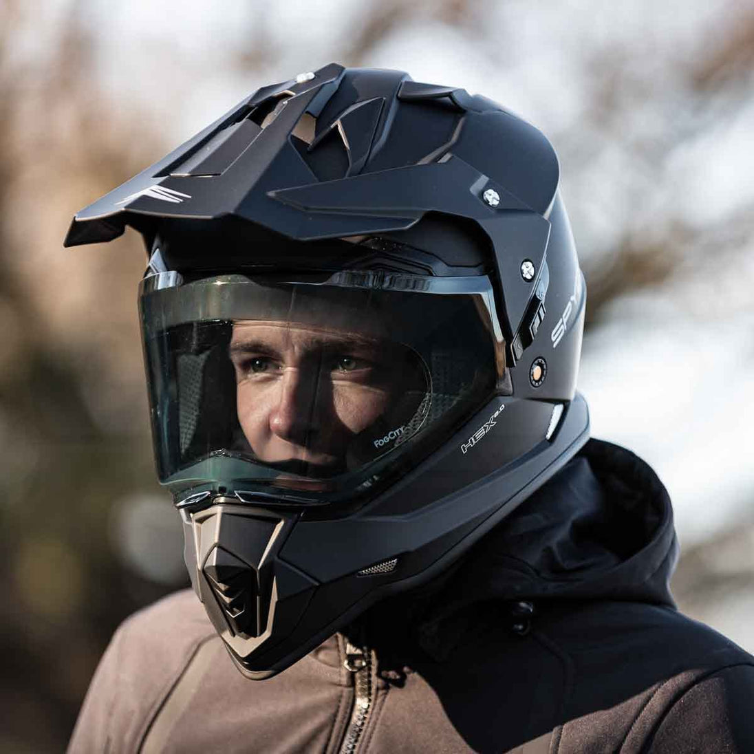 Lamina fogcity easy enduro anti empañamiento para casco moto universal