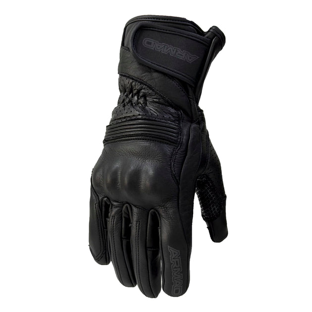 Guantes para moto armad gear aero1 cuero largos touch