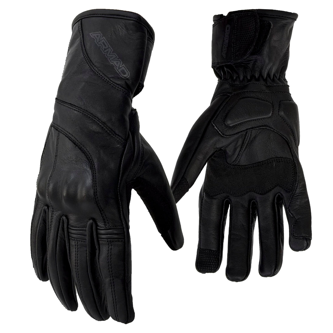 Guantes para moto armad gear elisa cuero para mujer touch