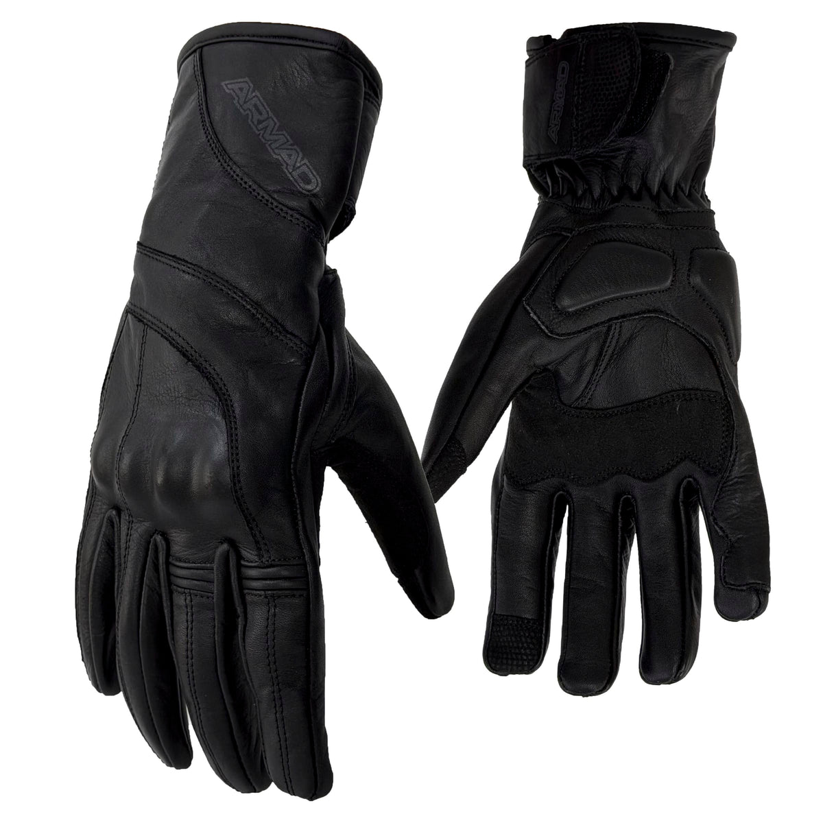 Guantes para moto armad gear elisa cuero para mujer touch