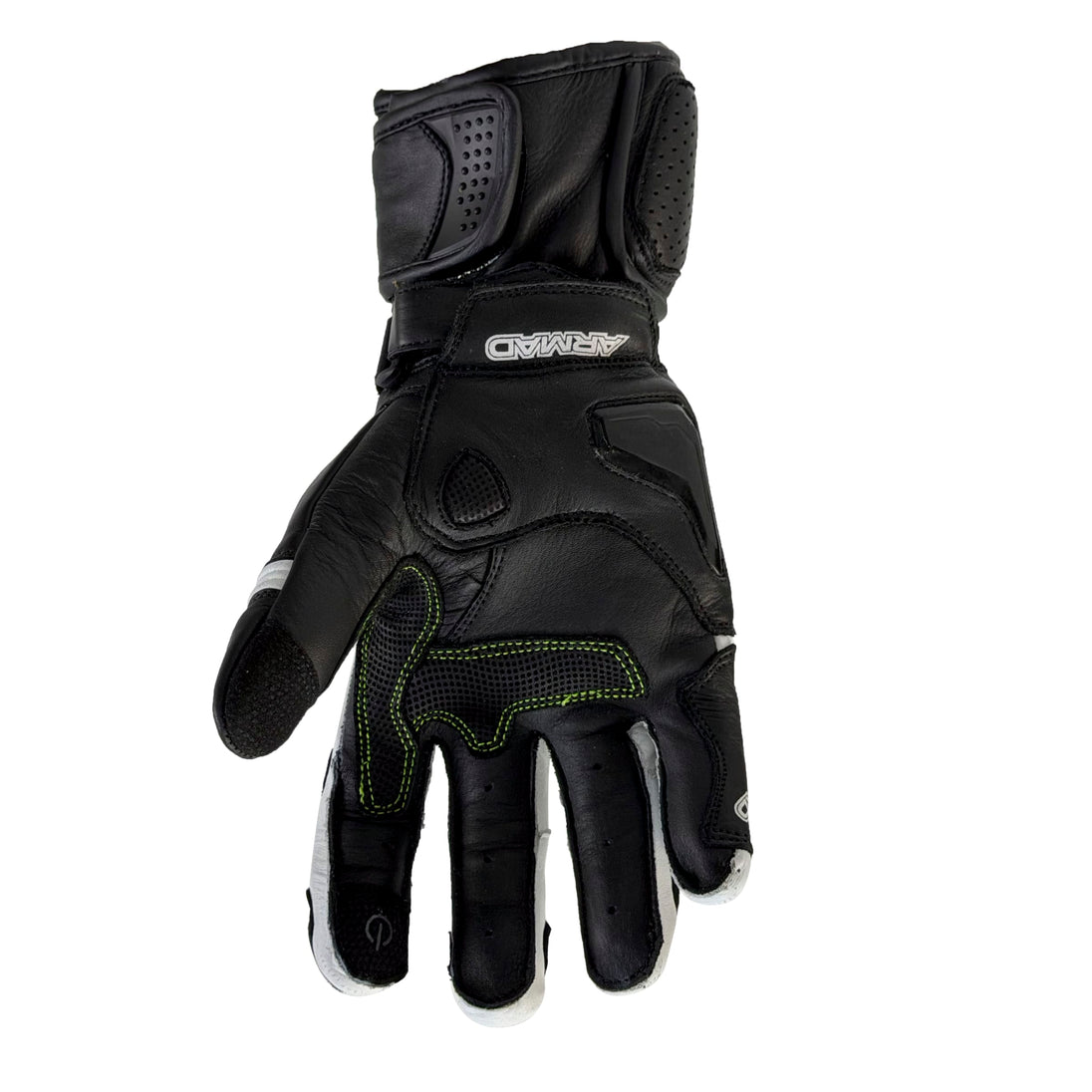 Guantes para moto armad gear imperial cuero panel touch