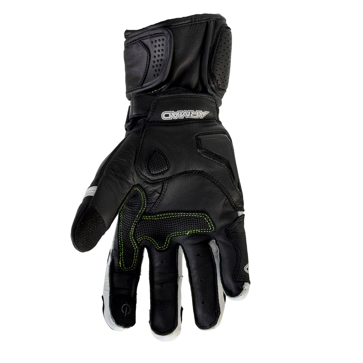 Guantes para moto armad gear imperial cuero panel touch