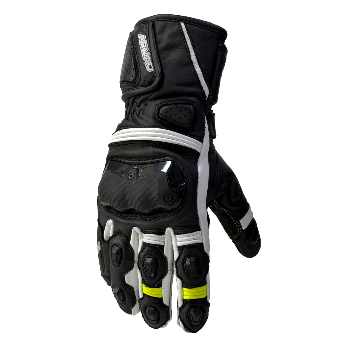 Guantes para moto armad gear imperial cuero panel touch