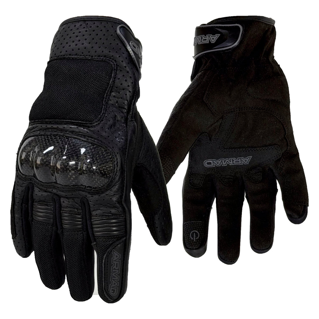Guantes para moto armad gear lite touch protecciones