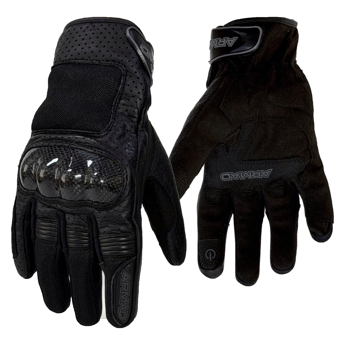 Guantes para moto armad gear lite touch protecciones